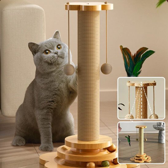 Arbre - griffoir à chat en bois - NaturDesign - Chatyfyclub