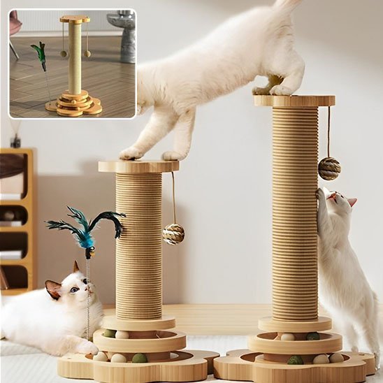 Arbre - griffoir à chat en bois - NaturDesign - Chatyfyclub