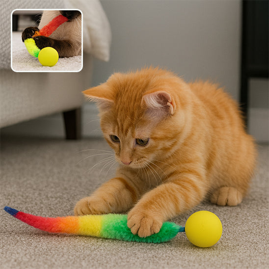 boule ver jouet chat