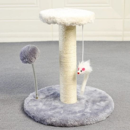 Griffoir pour chat avec balle et souris - Chatyfyclub