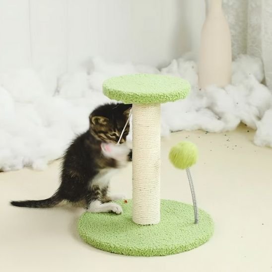 Griffoir pour chat avec balle et souris - Chatyfyclub