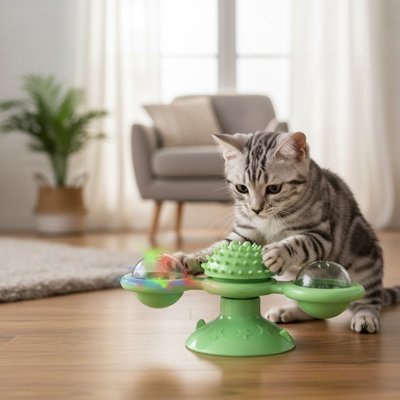 Jeu pour chat | Plateau rotatif Interactif - Chatyfyclub