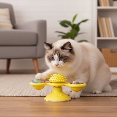 Jeu pour chat | Plateau rotatif Interactif - Chatyfyclub