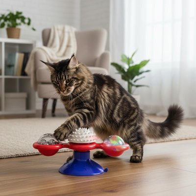 Jeu pour chat | Plateau rotatif Interactif - Chatyfyclub