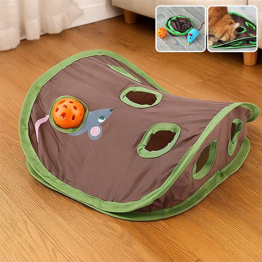 Jeu pour chat Tunnel à 9 trous