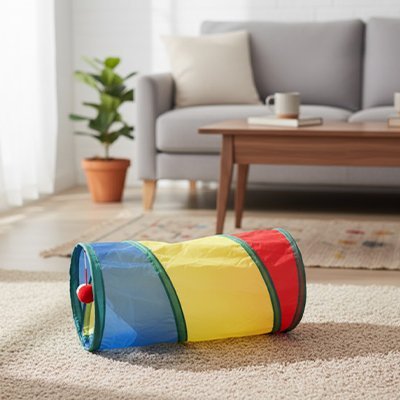 Jeu pour chat - Tunnel | Cozy Feutre - Chatyfyclub