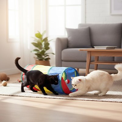 Jeu pour chat - Tunnel | Cozy Feutre - Chatyfyclub