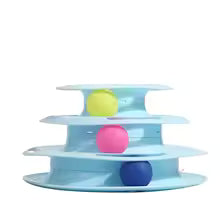 Jouet pour chat interactif - Tour spatiale en spirale