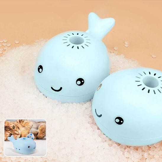 Jouet pour chat - Baleine à jet électrique avec boule - Chatyfyclub