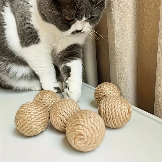 Jouet pour chat - Boule de corde - Chatyfyclub