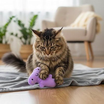 Jouet pour chat en peluche - Homard, Raie ou Requin marteau - Chatyfyclub