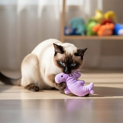 Jouet pour chat en peluche - Homard, Raie ou Requin marteau - Chatyfyclub