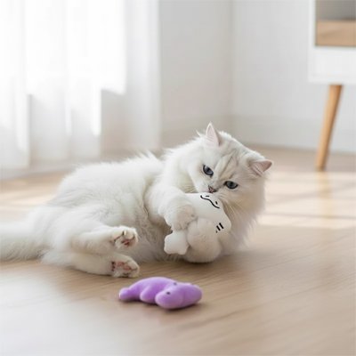 Jouet pour chat en peluche - Homard, Raie ou Requin marteau - Chatyfyclub