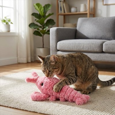 Jouet pour chat interactif - Crevette - Chatyfyclub