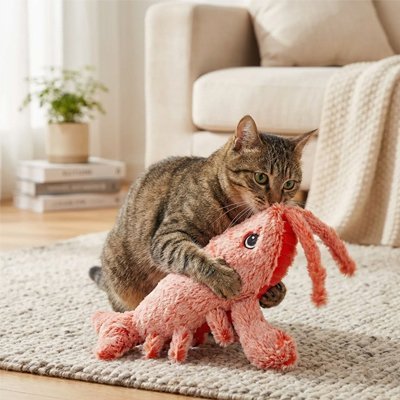 Jouet pour chat interactif - Crevette - Chatyfyclub