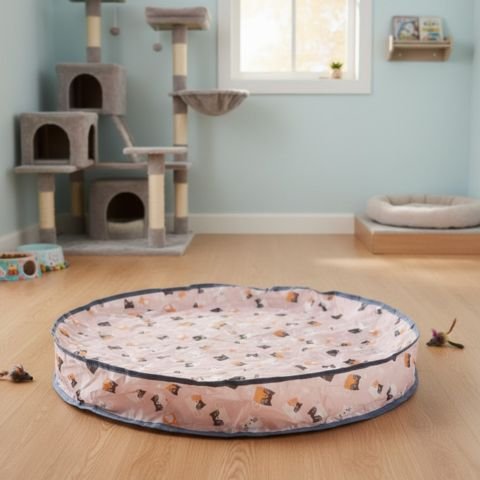 Jouet pour chat interactif | Tapis de jeu circulaire - Chatyfyclub