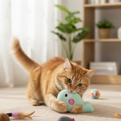 Jouet pour chat - Jouets en peluche banane, baleine et éléphant - Chatyfyclub