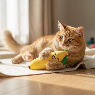 Jouet pour chat - Jouets en peluche banane, baleine et éléphant - Chatyfyclub