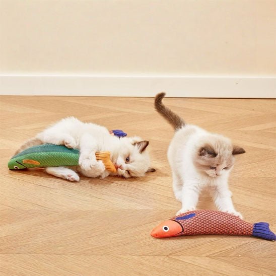 Jouet pour chat - Poisson en peluche - Chatyfyclub