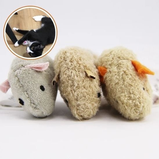 Jouet pour chat - Souris en peluche - Chatyfyclub