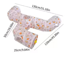 Jeu pour  Chat - Tunnel avec carottes