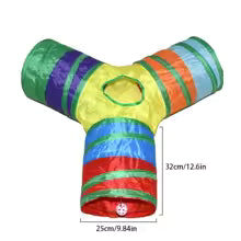 Jeu pour chat - Tunnel coloré